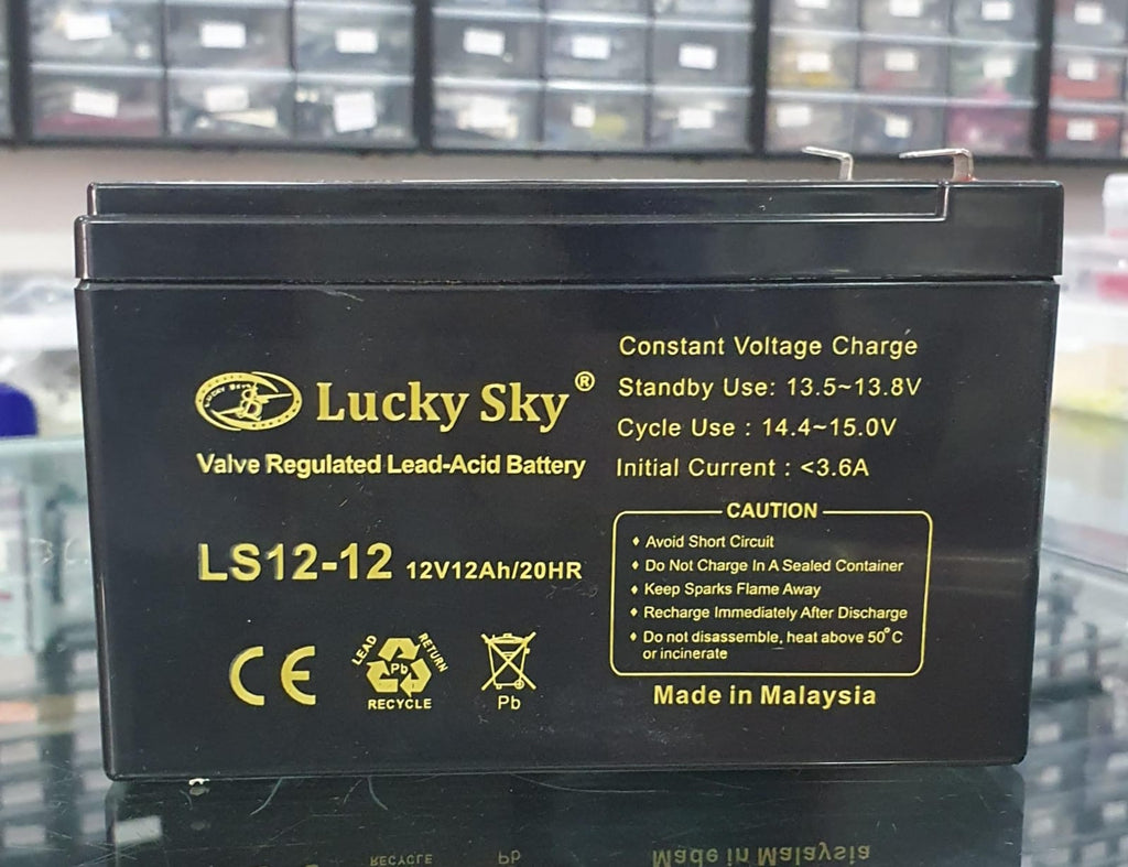 Rechargeable Lead Acid Battery, SMF Battery, 12V, 12Ah, Model#2