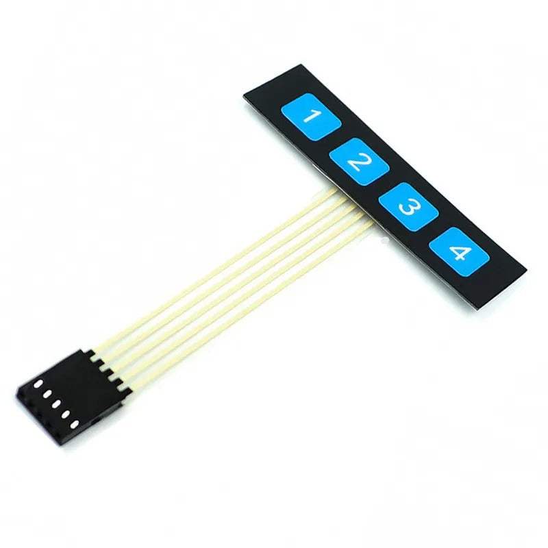 Switch Keypad, 1x4 Matrix Keyboard, 4 Keys