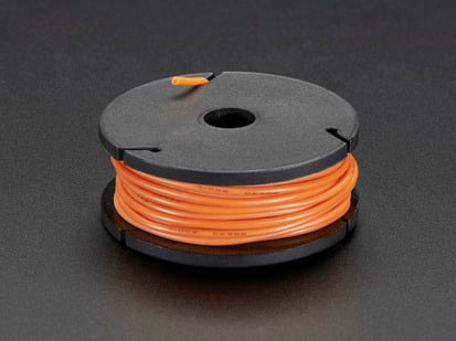 Hook-up Wire, Roll, 7 meter, Multi-Core Wire, 22AWG, 1.6mm, Orange