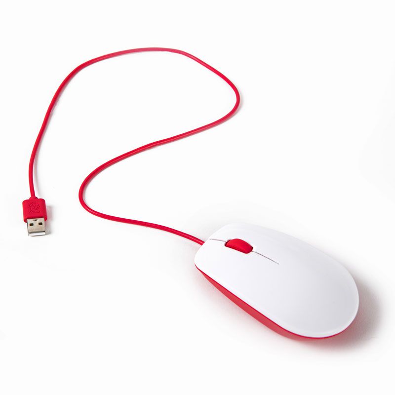 Raspberry Pi mouse Red/White