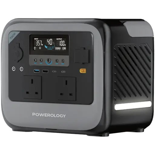 Powerology Pater II Portable 472.5Wh, Power Generator 700W - Grey