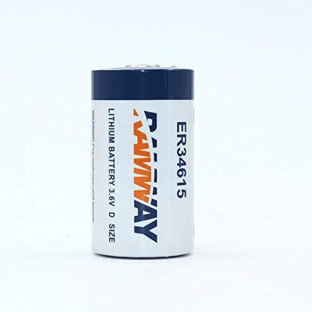 ER34615, Lithium Battery, 3.6V, Size: D, Non-Rechargeable RANWAY
