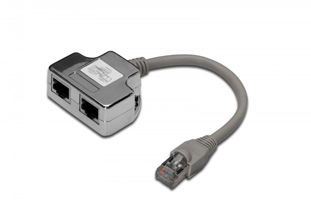 RJ45 Splitter, Cat5, RJ45 Socket x2, RJ45 Plug