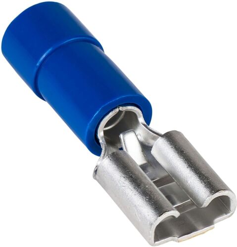 Insulated Terminal Connector, Flat, Length 14.5mm, Blue