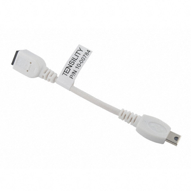 USB 2.0 Cable, Mini USB Type B Female to Mini USB Type A Male, 28AWG, 0.1 meter