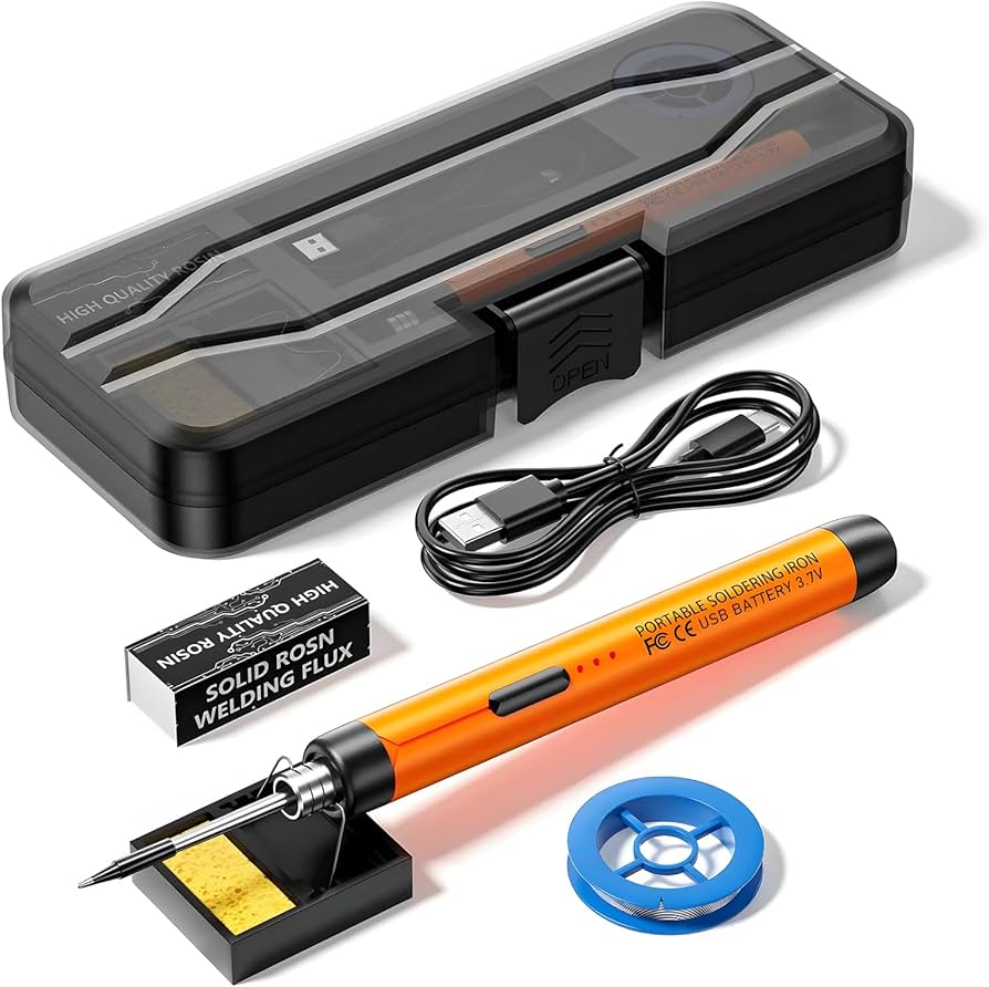 USB Soldering Iron, Type C, Mini Soldering Iron Set, Adjustable Temperature, 5V, 8W