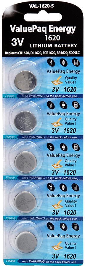 1620 Battery, CR1620 Coin Battery, 3V, 60mAh