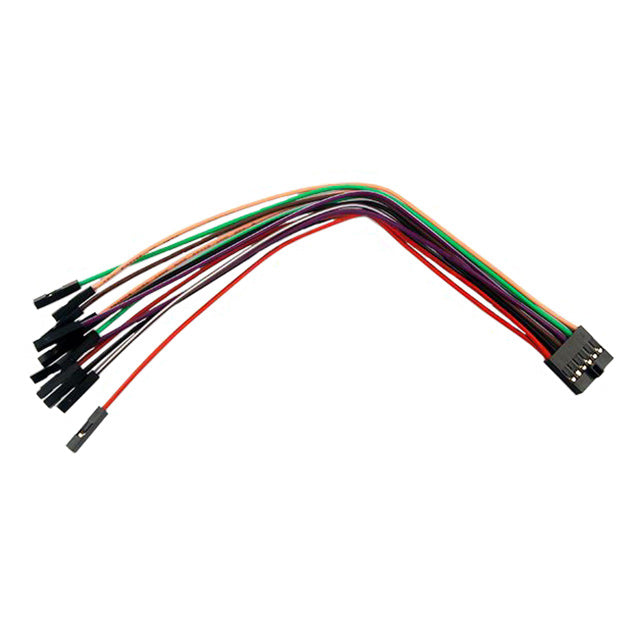 Cable Assembly, 6x2, Wire to Board to 12 Wire to Board, Female to Female, 0.17 meter, 24AWG