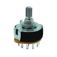 ROTARY SWITCH 4 POLE 3 POSITION ALPHA SR2511 17MM