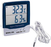 Thermo-Hygrometer Weather Station, Humidity and Temperature, with external temperature sensor 3M