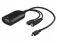 MHL Adapter MHL, D-Sub 15pin HD Socket, Jack 3.5mm Socket, USB B micro plug