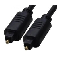 Cable Toslink Plug both sides, Length: 5 meters, External Diameter: 5mm