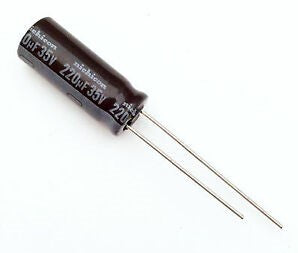 Capacitor 220uF 35v 8X20mm (NICHICON) (C)