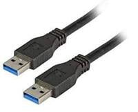 Cable USB 3.0, 5Gbps, USB A Plug both sides, 5 meters, Black