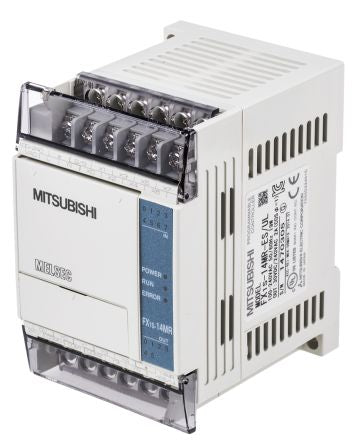 Mitsubishi FX1S (Relay) Outputs Computer Interface PLC CPU (Model: FX1S-14MR-001)