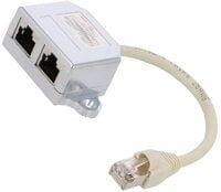 RJ45 Splitter, RJ45 Socket x2, RJ45 plug