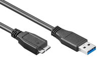 USB Cable v3.0, USB A Plug, USB B Micro Plug, 1m, 5Gbps