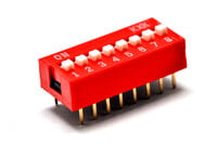 DIP SWITCH 8P TOP ACTUATED