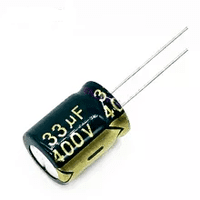 Capacitor 33uF  400VDC, Size 16x20mm