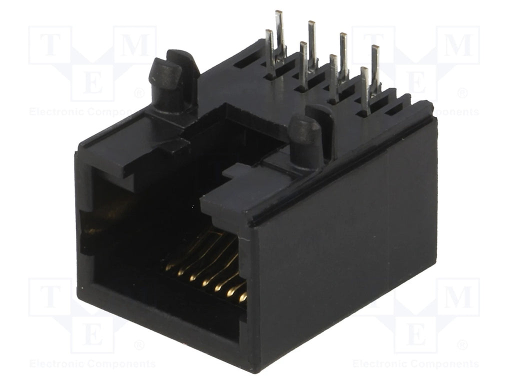 RJ45 Socket for PCB, 8p8c, Angle 90°