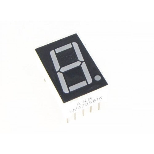 7 SEGMENT 1 DIGIT COMMON CATHODE 2.3 INCH GREEN 58,42mm