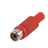 RCA PHONO FEMALE PLUG CABLE MOUNTING RED