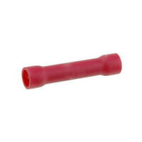 Insulated Butt Splice Tip, Wire Cross Section: 0.5 to 1.5mm2, Red, 19A