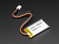 Rechargeable Lithium Battery 3.7V, 350mAh