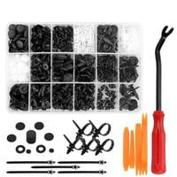 Auto Car Vehicle Body Panel Plastic Push Pin Kit - 415pcs