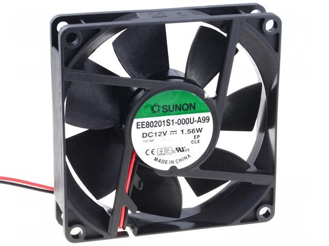 Cooling Fan 12V, 1.56W (80x80x20mm)