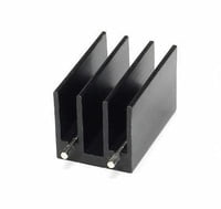 Heatsink  4 FINS 25MM ALUMINIUM BLACK