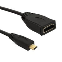 HDMI Cable, HDMI 1.4, HDMI Socket, HDMI Micro Plug,  200mm