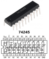 IC 74245 (8-bit Transceiver)