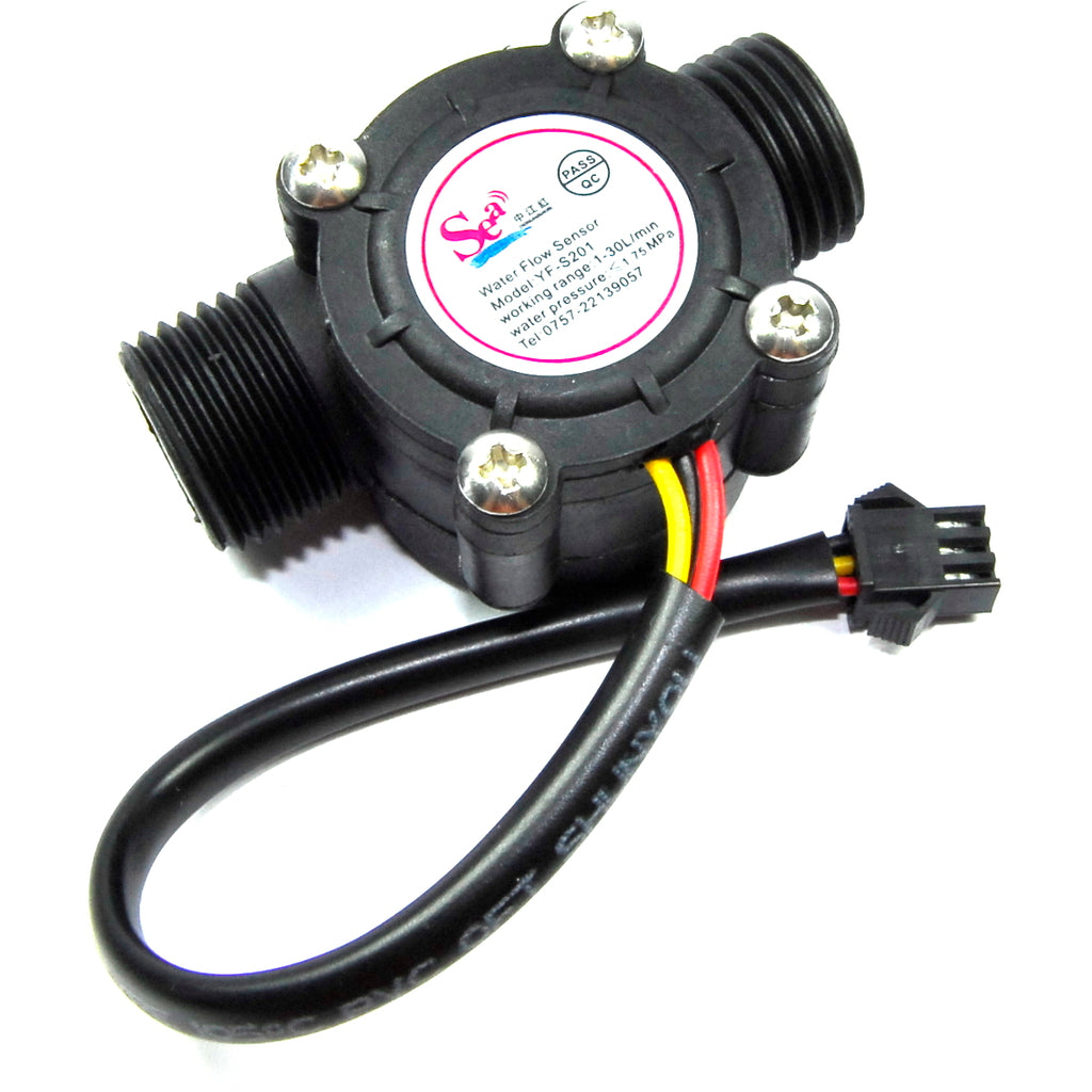 YF-S201 Hall Effect Water Flow Meter, Sensor