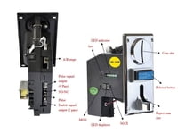 Multi coin acceptor programable