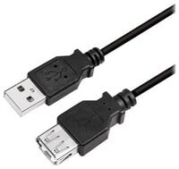 Cable USB 2.0, USB A plug, USB A socket, 3 meters, 480Mbps