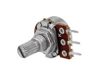 Potentiometer, Linear, Single turn,  50kΩ, 125mW, mono