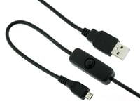 Raspberry Pi Micro USB Cable with ON / OFF Switch