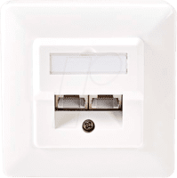 Network Wall Box, 1x RJ45 Female Surface plate