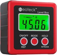 Digital Level Meter Box, 4x90 Degree, Magnetic Base, Angle Finder