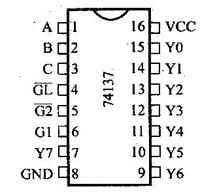 IC 74137 (3-to-8 line decoder/demultiplexer)