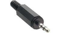 Audio Plug, Jack 3.5mm, Male, Stereo  with strain relief, 3 ways