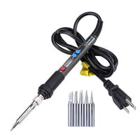 Electric Soldering Iron 110V 220V, 90W, Adjsutable Temperature, with 5 soldering Iron Tips