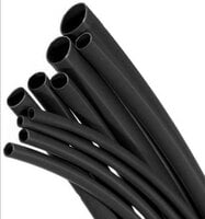 Heat Shrink, size: 7.5mm, black, (by meter)