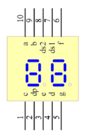 7 segment Red (2 Digit) C.C (Good)