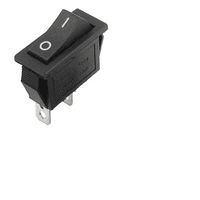 Switch Button 250VAC, 15A (Black) (2 Pins)