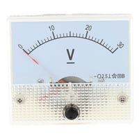 Analog Panel Precision Voltmeter, 0V to 30V