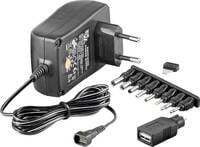 Universal Power Supply, 1.5A, 82.1x51.5x73mm, 3/4.5/5/6/7.5/9/12V