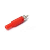 RCA PHONO MALE PLUG CABLE MOUNTING RED