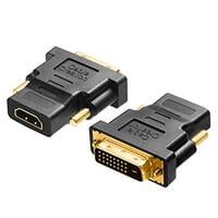 DVI-D (24+1) Plug to HDMI Socket, Bi-direction Adapter